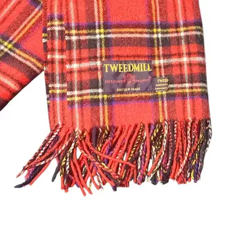 TWEEDMILL 영국제 타탄 체크 머플러 빨간색 계열