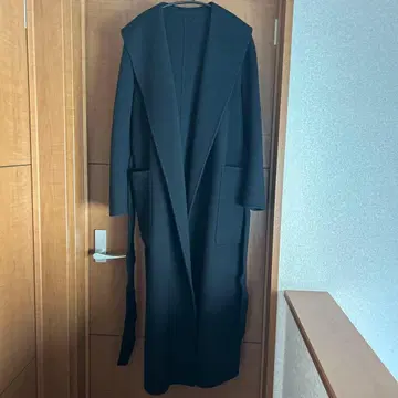 ESTNATION 블랙 롱 코트