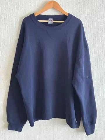 00s 러셀 애슬레틱 무지 맨투맨 네이비 XL