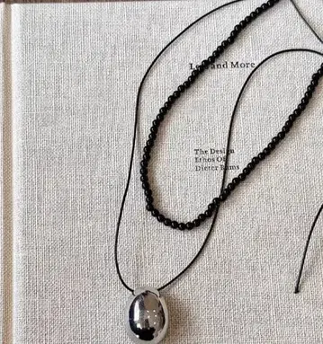 실버 펜던트 롱 목걸이