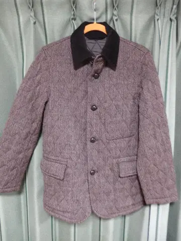 울 퀼팅 자켓 브라운 사이즈 S