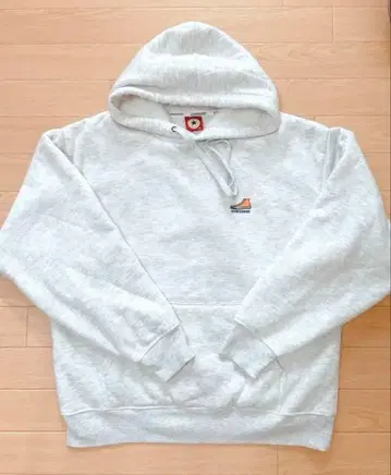 컨버스 속기모 후드티 남성용 라이트 그레이 M 자수 마크