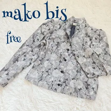 [ 빈티지 ] 라메 꽃무늬 테일러드 자카드 자켓 free 고급스러움