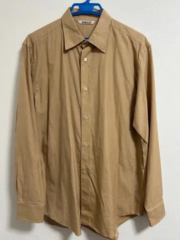 AURALEE 오라리 베이지 긴팔 셔츠 스테디셀러 사이즈 3