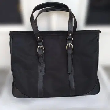 비즈니스 백 블랙 나일론 가죽