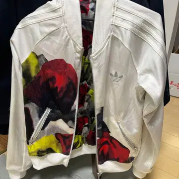 레어 리버서블 adidas 오리지널스 그래픽 프린트 자켓