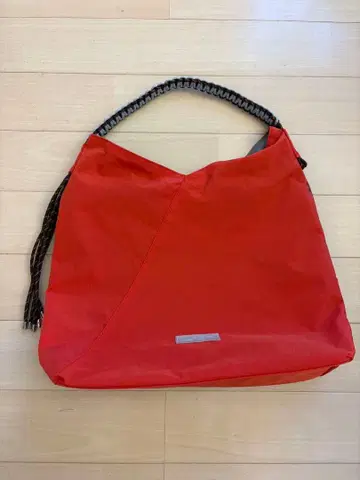 TRIDEEP 오렌지 숄더백 뜨개질 핸들