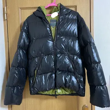 클리닝 완료 DUVETICA 다운 자켓 블랙 후드 48 L