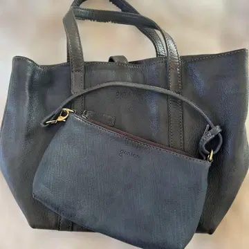 겐텐 핸드백 토트 파우치 포함