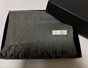 100% 캐시미어 차콜 그레이 대형 두꺼운 원단 스톨 (새상품)