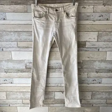 토네이도 마트 제품 가공 스트레치 화이트 데님 sizeS 일본제