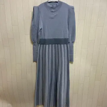 dazzlin 헤링본 A라인 원피스