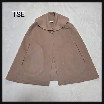 TSE 판초 코트 케이프 캐시미어 100% 숄카라 M~L 사이즈