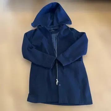 INGNI 네이비 후드 부착 롱 코트 M 사이즈