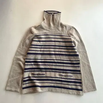 새상품급 Leilian 레리안 니트 스웨터 터틀넥 울