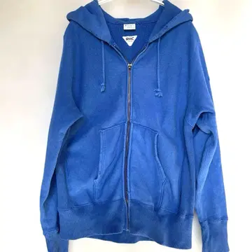 RHC x Champion 블루 집업 후드티