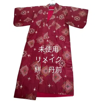 미사용 카스리 리메이크 단젠 핸드메이드 도테라 한텐 여성용