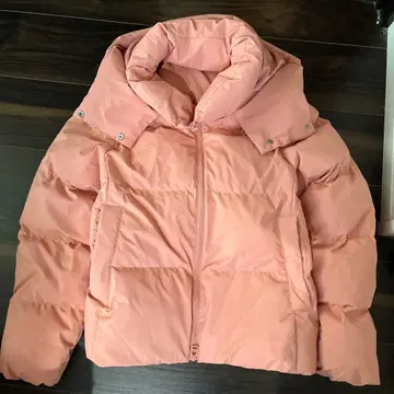 GU 패딩 자켓 살몬 핑크 오렌지