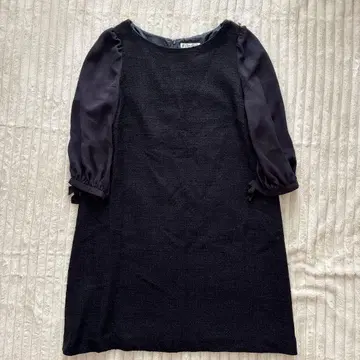 쿠미쿄쿠 빅 사이즈 원피스 트위드 세레모니