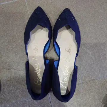 Bridget Birkin 네이비 스웨이드 펌프스 23.5cm