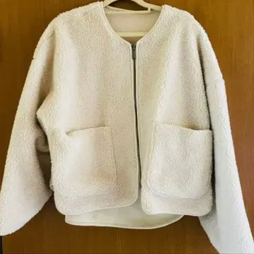 ZARA 리버서블 보아 블루종