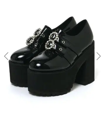 BUBBLES 더블 버클 통굽 신발