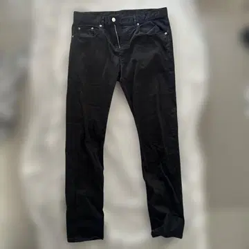 BEAUTY&YOUTH 슬림핏 블랙 코튼 팬츠