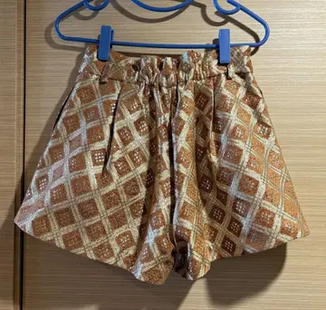 엑시즈팜 에티 브라운 골드 다이아몬드 숏팬츠