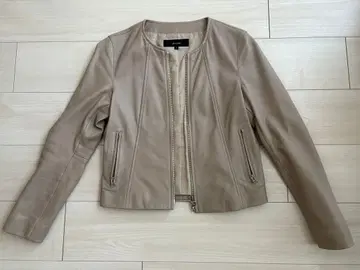 allureville 베이지 가죽 자켓 사이즈 2