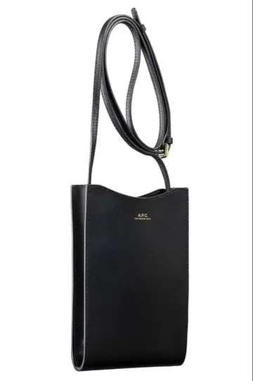 A.P.C. 블랙 가죽 숄더백 미사용 새상품