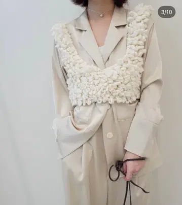 새상품 anuke 루프 니트 베스트