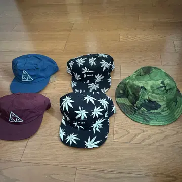 HUF 캡 5종 세트