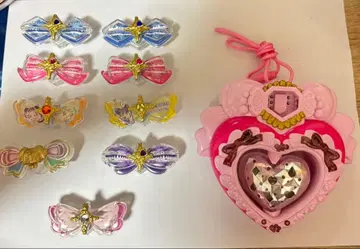 아이돌 하트 브로치 키라룬 리본