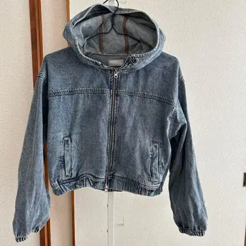 [ 시마무라 ] 라이트 블루 데님 후드 자켓 M
