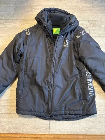 LuzASombra 후드 부착 블랙 다운 코트 M