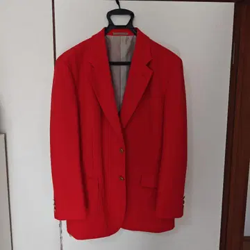 빨간색 테일러드 자켓 2버튼 빨간색 수트 반 나카무라풍
