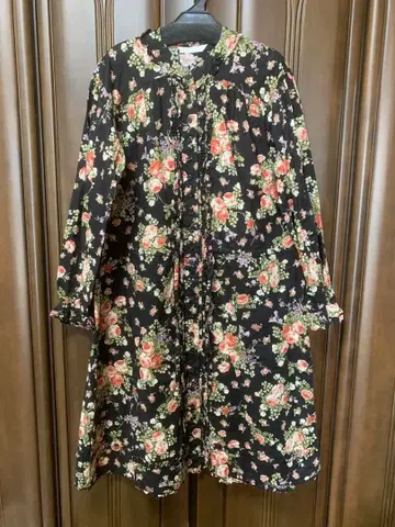 핑크하우스 장미 프린트 튜닉