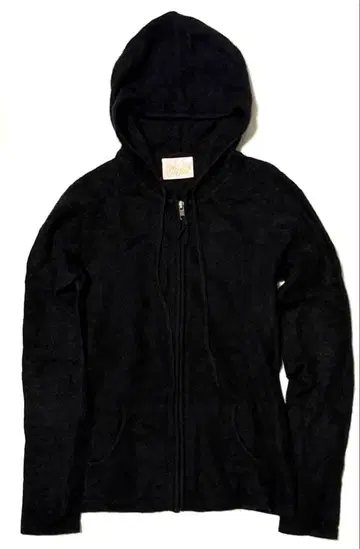 캐시미어 풀 집업 후드티 블랙 캐시미어