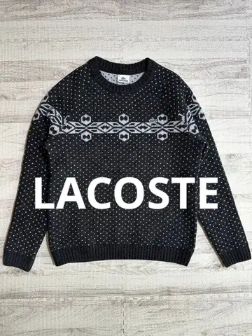 LACOSTE 라코스테 노르딕 무늬 니트 스웨터 도톰