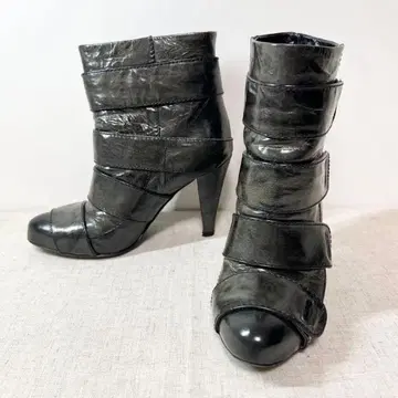 새상품급 MISS SIXTY 숏부츠 Y2K 벨티드 부츠 23cm