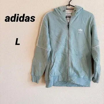 adidas 아디다스 [ L ] 트레포일 로고 풀 집업 후드티