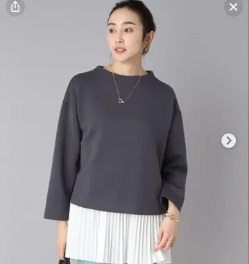 언타이틀 보틀넥 레이어드 상의 <세탁 가능 / 2종 세트>