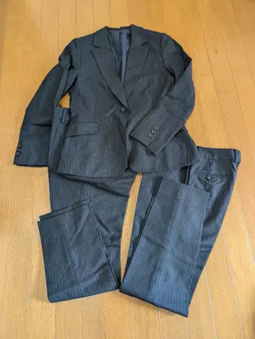 nlinePrecious 여성용 2팬츠 수트 셋업 네이비 스트라이프