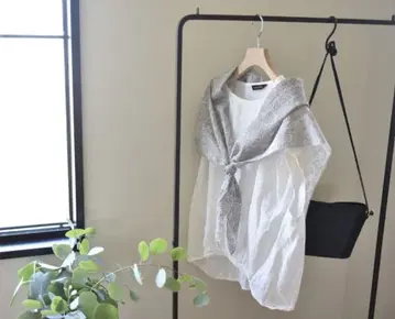 OURHOME 부드러운 주름감, 삼각 스톨