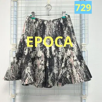 EPOCA 울 실크 플레어 스커트 새상품급