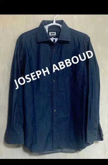 4JOSEPH ABBOUD 조셉 아부드 남성용 데님 긴팔 셔츠