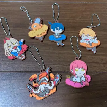 체인소맨 러버 키링 가챠 6개 세트