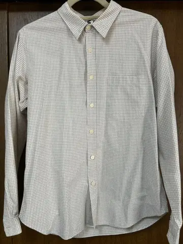 MHL. 체크 무늬 버튼 다운 셔츠