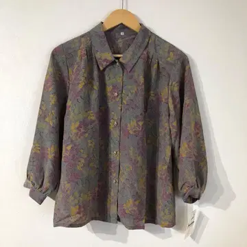 vintage TGRESSER 셔츠 구제 의류 패턴 셔츠