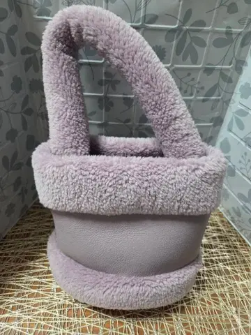 라벤더 페이크 무스탕 핸드백 인기!
